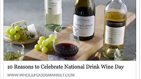 Whole Foods '10 Reasons to Celebrate' Facebook Update