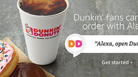 Dunkin' Donuts Enables Ordering Through Alexa