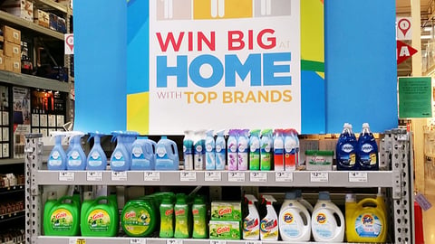 P&G Lowe's 'Win Big at Home' Endcap