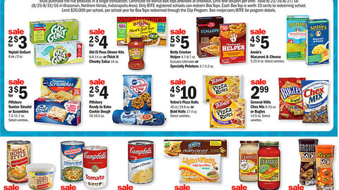 Meijer General Mills 'Bonus Box Tops' Feature