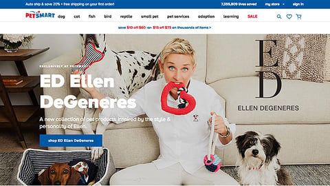 PetSmart ED Ellen DeGeneres Display Ad