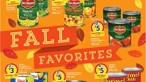Winn-Dixie 'Fall Favorites' Circular Cover