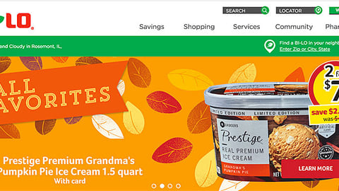 Bi-Lo Prestige 'Fall Favorites' Carousel Ad