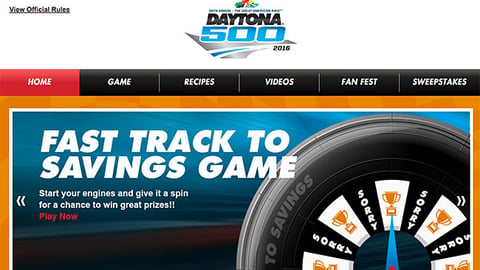 Kroger 'Fast Track to Savings' Landing Page