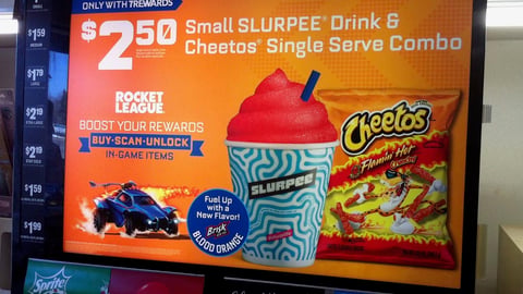 Slurpee 7-Eleven 'Single Serve Combo' Translite Sign