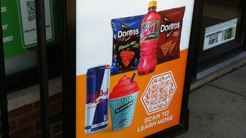 7-Eleven 'Boost Your Rewards' Sidewalk Sign