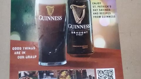Guinness 'St. Patrick's Day' Floor Cling