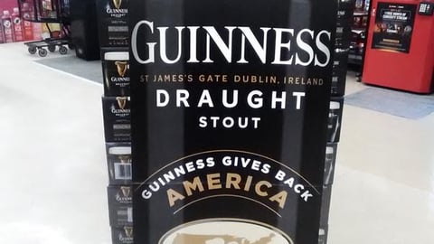 Guinness 'Guinness Gives Back America' Standee