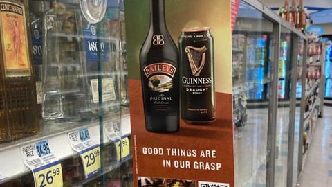 Guinness 'St. Patrick's Day' Aisle Violator