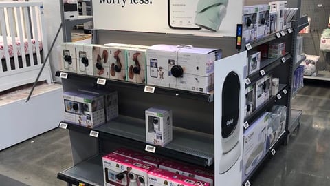 Walmart Owlet 'Sleep More Worry Less' Endcap Display