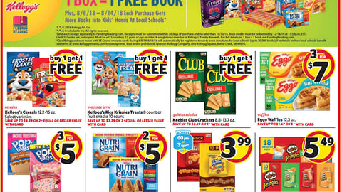 Winn-Dixie Kellogg '1 Box = 1 Free Book' Feature