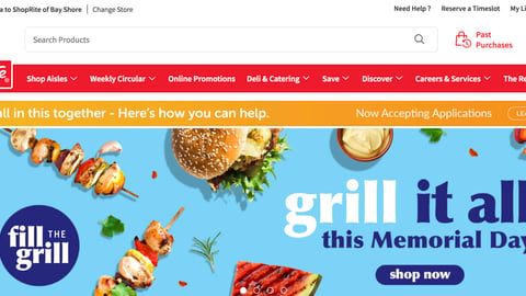 ShopRite 'Fill the Grill' Carousel Ad