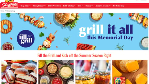 ShopRite 'Fill the Grill' Web Page