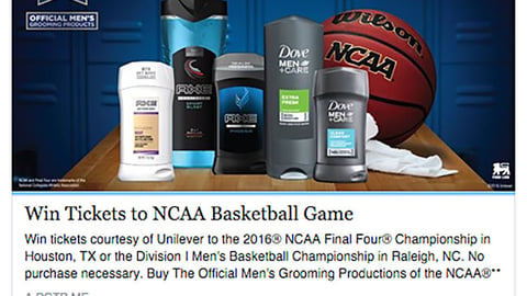 Food Lion Unilever NCAA Final Four Facebook Update