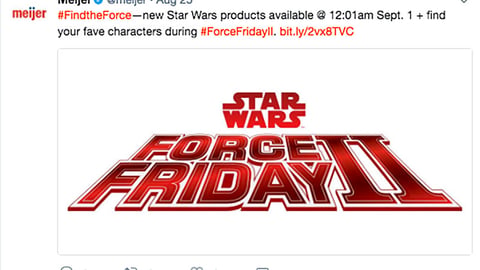 Meijer #FindtheForce Twitter Update