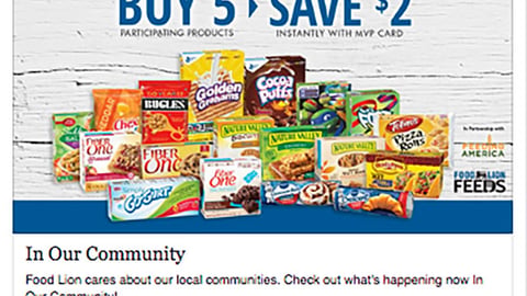 General Mills Food Lion 'Save $2' Facebook Update
