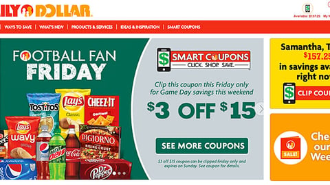 Family Dollar 'Football Fan Friday' Carousel Ad