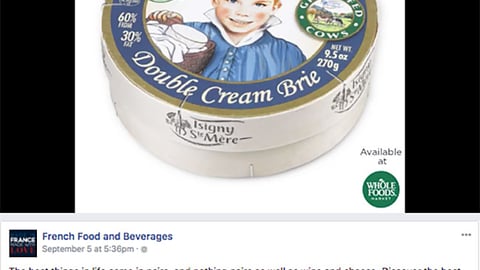 French Food and Beverages Whole Foods 'Discover the Best' Facebook Update