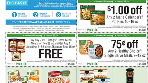 Publix Conagra 'Frozen Rewards Club' Feature