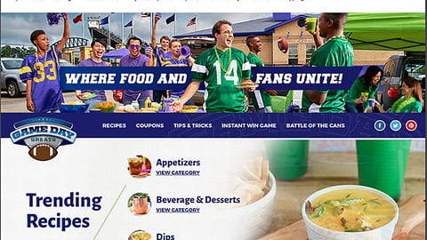 Kroger 'Game Day Greats' Web Page
