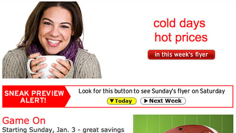 Hannaford 'Game On' Email