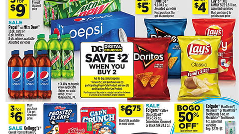Dollar General PepsiCo 'Game Winning Savings' Feature