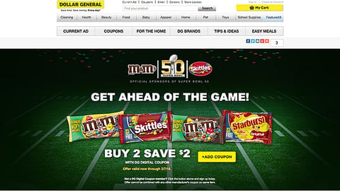 Dollar General Mars 'Get Ahead of the Game' Brand Showcase