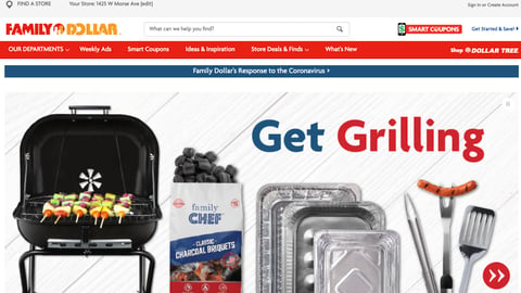Family Dollar 'Get Grilling' Carousel Ad