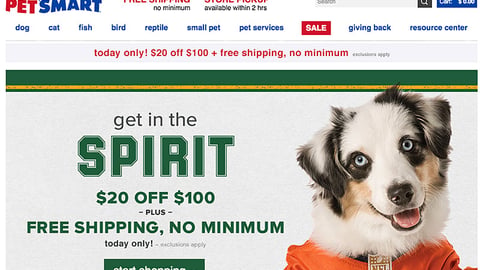 PetSmart 'Get in the Spirit' Carousel Ad