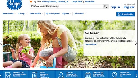 Kroger 'Go Green' Carousel Ad
