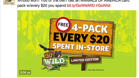 Winn-Dixie 'Go Wild' Twitter Update