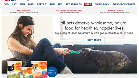 PetSmart Good Natured Leaderboard Ad