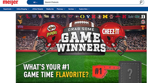 Meijer Kellogg 'Grab Some Game Winners' Web Page