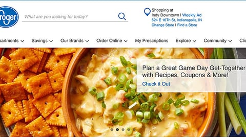 Kroger 'Game Day Get-Together' Carousel Ad