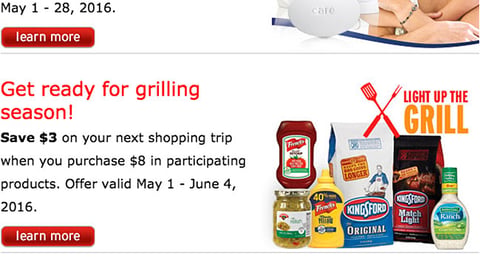 Hannaford 'Get Ready for Grilling Season' Email Ad
