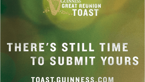 Guinness 'Great Reunion Toast' Facebook Update