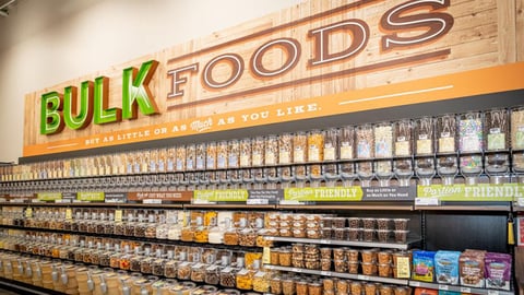 H-E-B 'Bulk Foods' Dispenser Wall