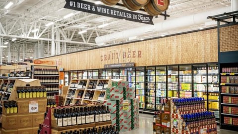 H-E-B Beer & Wine Department