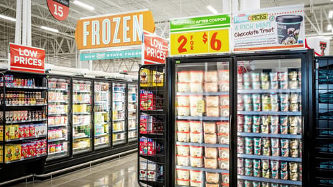 H-E-B Frozen Aisle