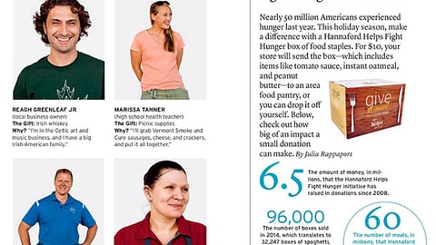 Hannaford 'Fight Hunger This Season' Magazine Article