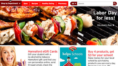 Hannaford 'Buy 4 Products' Display Ad