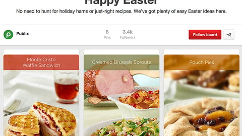 Publix 'Happy Easter' Pinterest Board