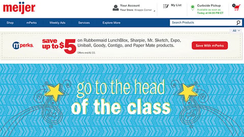 Meijer Newell Rubbermaid 'Head of the Class' Showcase