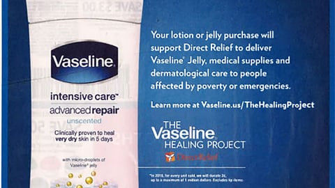 Vaseline '1 Healing Donation' FSI