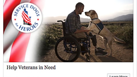 PetSmart Blue Buffalo 'Help Veterans in Need' Facebook Update