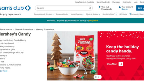 Sam's Club Hershey 'Keep the Holiday Candy Handy' Showcase