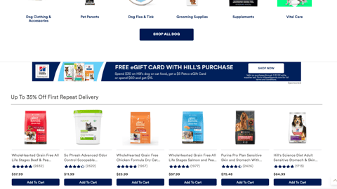 Petco Hill's 'Free eGift Card' Banner Ad