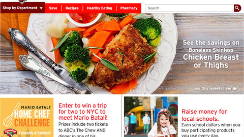 Hannaford 'Mario Batali Home Chef Challenge' Display Ad