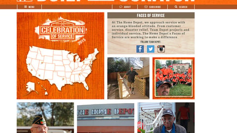 Home Depot 'Celebration of Service' Blog Post