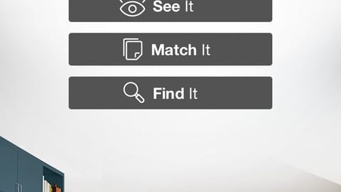 Home Depot 'Project Color' App Menu Screen